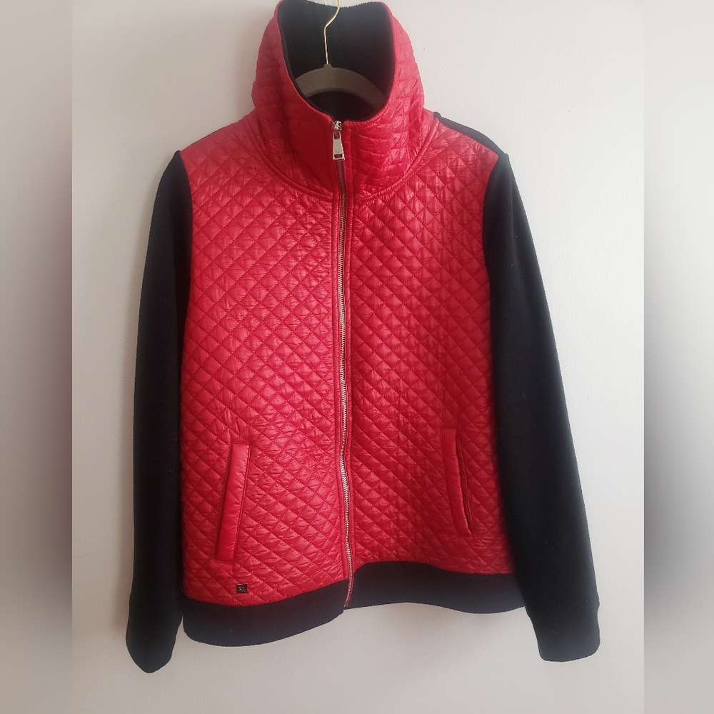 Lauren Ralph Lauren Women's Quilted Fleece Zip Up Jacket Gorpcore~ Size Small